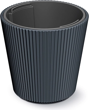 Urtepotte med indsats Milly 23,8 cm – antracit