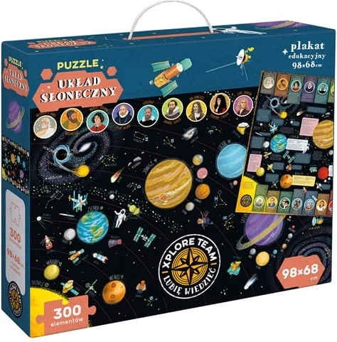 Puzzle 300 brikker solsystem XPLORE TEAM
