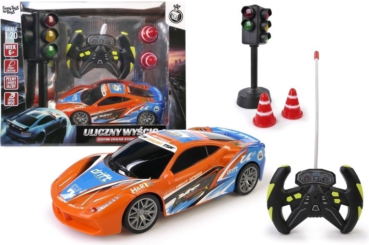 R/C bil med tilbehør