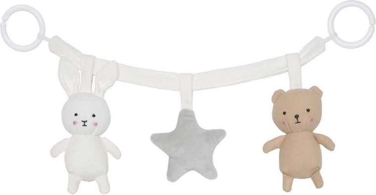 Jabadabado barnevognslegetøj Teddy & Bunny