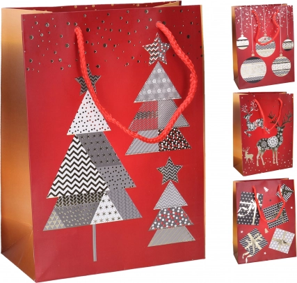 Gavepose L 31 × 40 × 12 cm – julemotiver