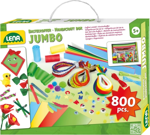 Lena Kreativ Kuffert Jumbo grøn til børn