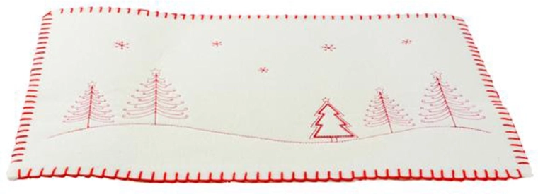 Filtet jule-dækkeserviet TORO 45 × 35 cm – mix af farver