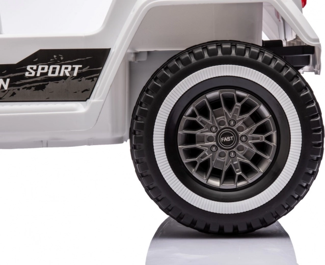 Elektrisk børnebil Mountain Off-Road hvid