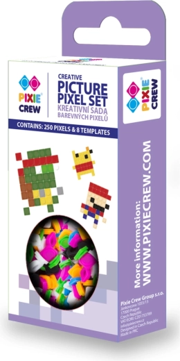 PIXIE CREW kreativt pixelsæt – 250 pixels og 8 skabeloner