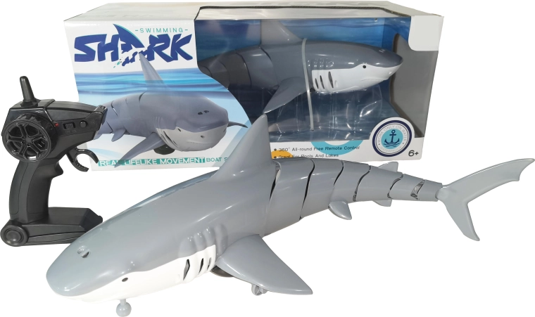 R/C haj med fjernbetjening 1:10 Swimming Shark 2,4 GHz