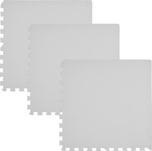 Humbi skumpuslemåtte til gulv 180 × 60 cm grå - 3 stk.