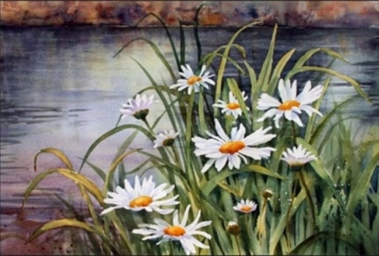 Norimpex mal efter tal Blomster 40 × 50 cm