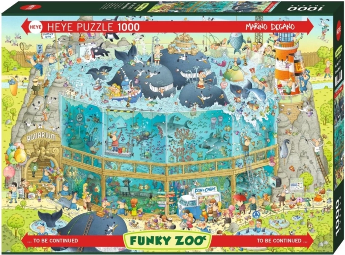 HEYE Puslespil Skør ZOO: Oceanudstilling, 1000 brikker