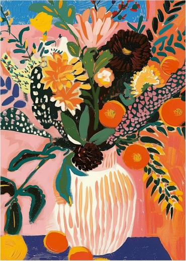 Puslespil Bohemian Flower 500 brikker med lim