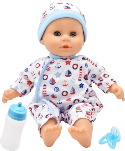 Dolls World baby Little Treasure blå 38 cm