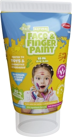BOTI NATURAL naturlig finger- og ansigtsmaling gul 65 ml