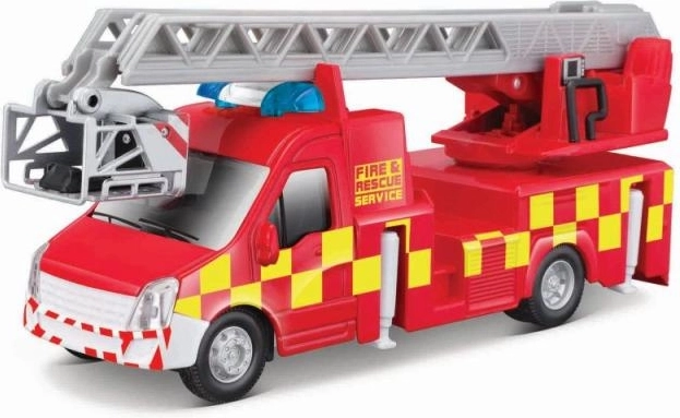 Brandbil med stige Bburago 1:43