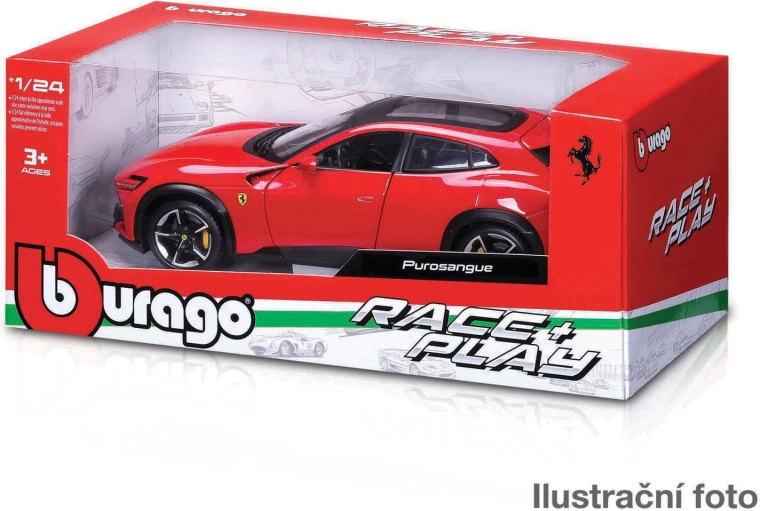 Bburago Ferrari 1:24 – metalmodeller Race & Play (assort)