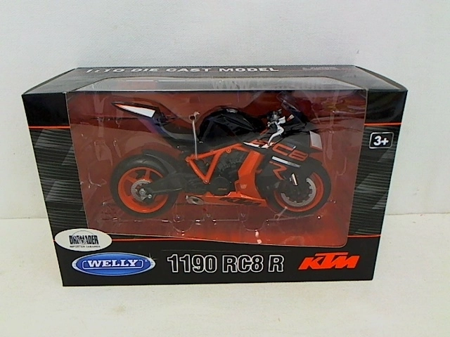 Samlermodel af motorcyklen Welly KTM 1190 RC8 R 1:10