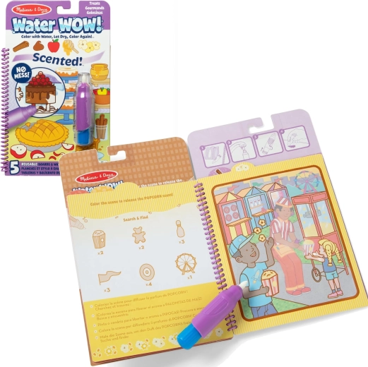 Melissa & Doug Water WOW! duftende vandmalebog med desserter