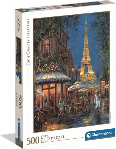Puslespil Clementoni Night at the Eiffel Café 500 brikker