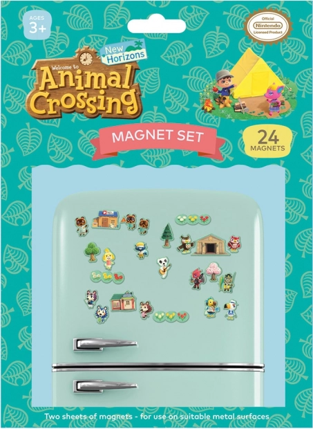 Sæt med Animal Crossing-magneter, 21 stk.