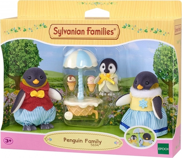 Sylvanian Families pingvinfamilie med isvogn