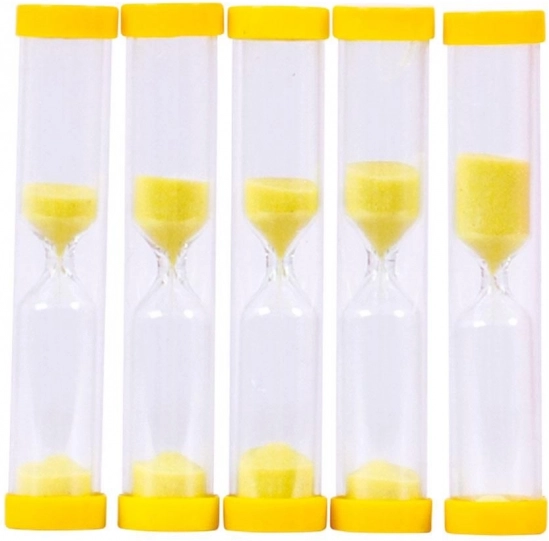 Timeglas BIGJIGS TOYS – 3 minutter, gul