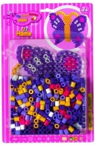 Strygeperler Hama Maxi Sommerfugl 250 stk med plade