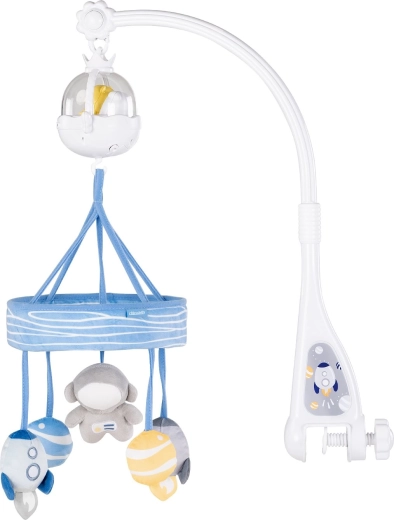 Chipolino musikuro til tremmeseng med projektor Astronaut