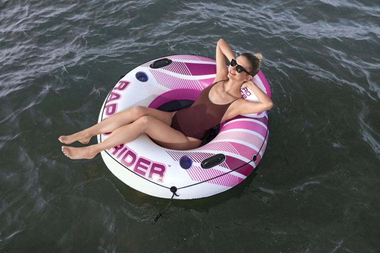 Oppusteligt baderør HYDRO-FORCE RAPID RIDER pink 135 cm