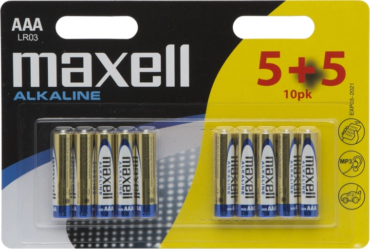 Alkalisk AAA LR03-mikrobatteri 1,5 V - 1 stk.