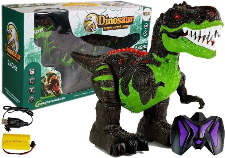 Sjov fjernstyret dinosaur med effekter