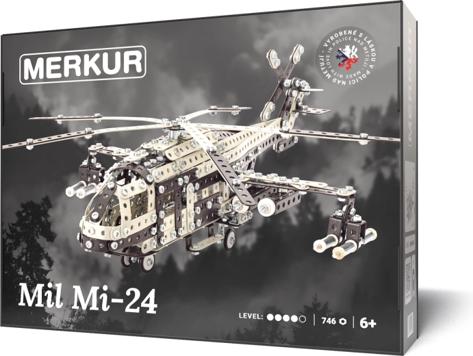 Merkur byggesæt helikopter MIL MI-24, 746 dele