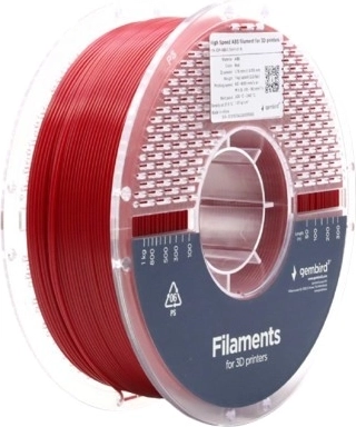 ABS-filament High Speed 1,75 mm, rød, 1 kg