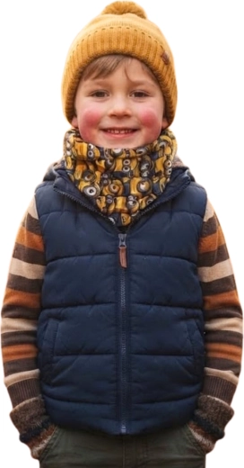 Multifunktionel børstehalsedisse til børn med Minions, gul, 40 × 25 cm