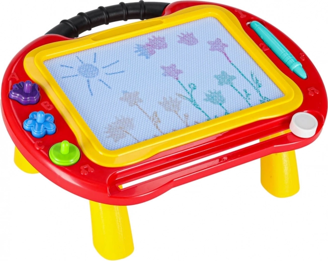 2-i-1: stabilt bord og bærbar tavle