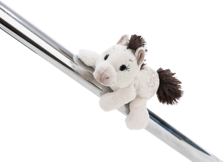 Nici magnetisk plysjfigur Pony Mony 12 cm – hvid pony