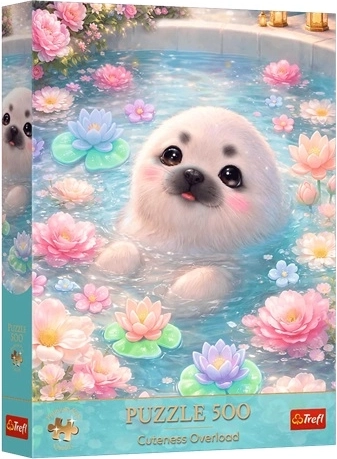 Puzzle Premium Plus Cuteness Overload Sød sæl - 500 brikker