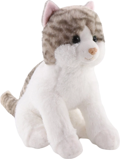 Plys kat siddende 20 cm