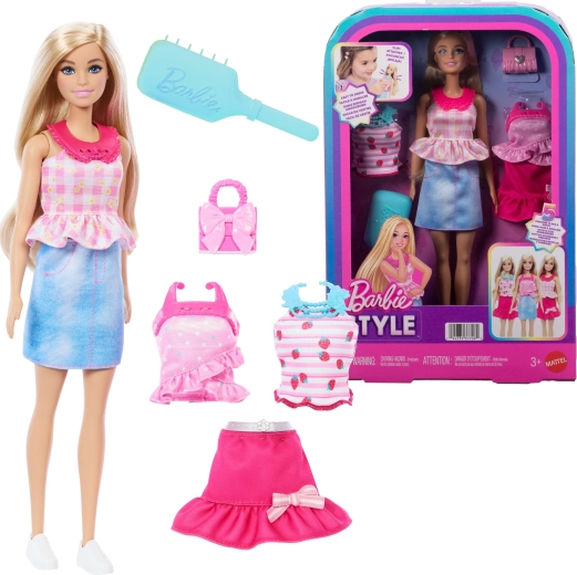 Mattel Barbie style modedukke med sæt af tøj og tilbehør