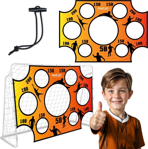 Neo-Sport skuddug til fodboldmål 215 × 150 cm