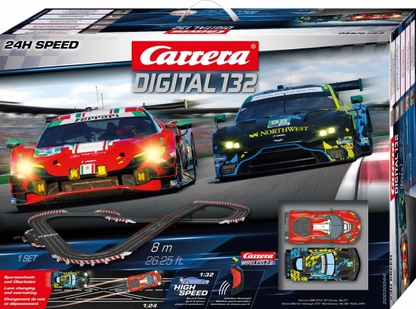 bilbane carrera digital 132 24h speed 8 m med bmw m4 gt3 og aston martin vantage gt3