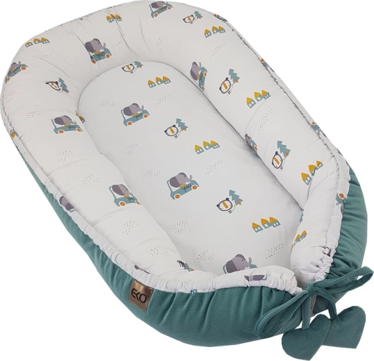 EKO babynest velvet Cars 90 × 60 cm