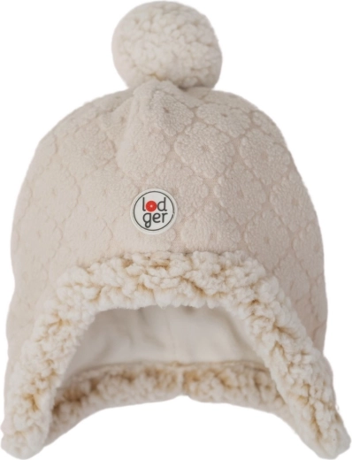 Lodger fleecehue med kvast folklore fleece birch 0–3 måneder