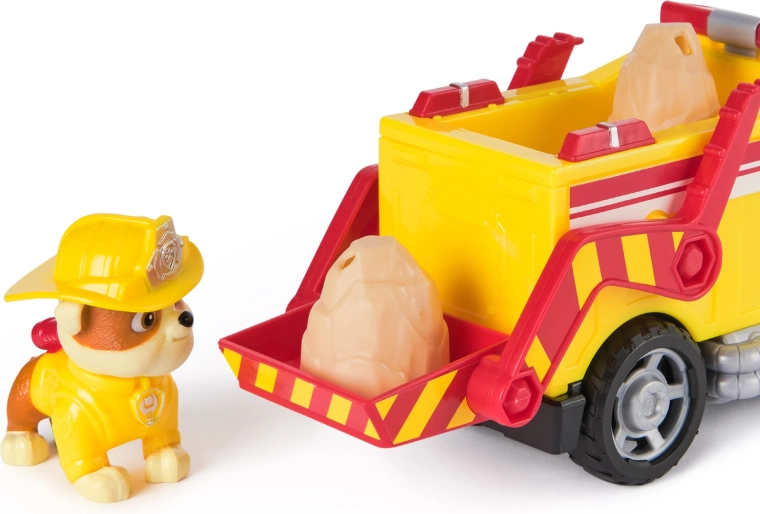 Detaljeret køretøj og Rubble-figur