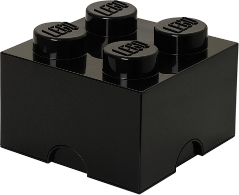 LEGO opbevaringsboks i klodsform 4, sort