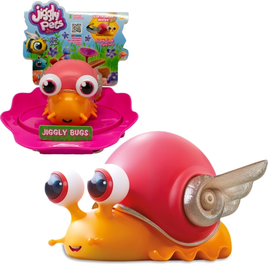 Interaktivt legetøj JIGGLY BUGS snegl orange