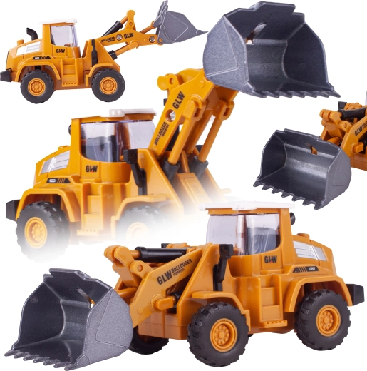 metallisk gravemaskine–læssescoop med manuel friktionsdrev