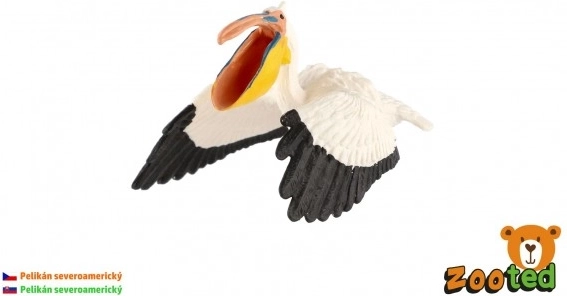 Plastfigur af pelikan – realistisk model af nordamerikansk pelikan 9 cm