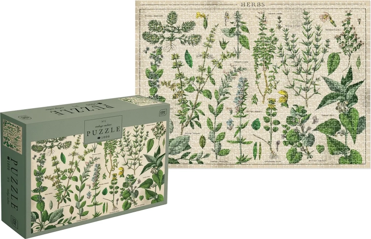 Puslespil Vintage Nature: urter 1000 brikker