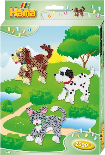 Hama strygeperler Hunde og kat - sæt