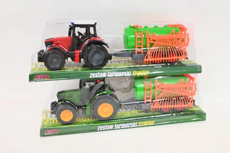 Traktor med landbrugsmaskine