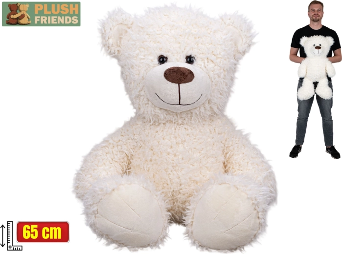 Plys-bamse Plush Friends 65 cm hvid